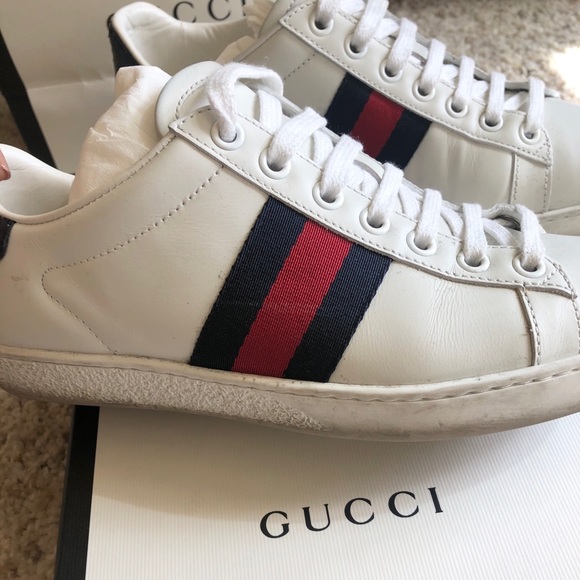 Gucci Ace Sneakers • Authentic • Navy/Red - Picture 4 of 7
